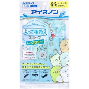 白元アース 白元アース アイスノン ふって極冷えスカーフ for Kids すみっコぐらし 1枚入