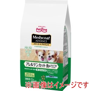 ペットライン PETLINE ペットライン メディコートアドバンス アレルゲンカット 魚 えんどう豆たんぱく 1歳から 2kg 500g×4