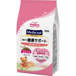 ペットライン PETLINE ペットライン メディコート お腹から健康サポート 子いぬ り乳～1歳 2.5kg 500g×5
