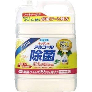 フマキラー フマキラー キッチン用 アルコール除菌スプレー 詰め替え用 5L 440683