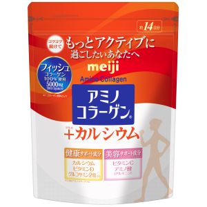 明治 meiji 明治 アミノコラーゲン プラス カルシウム 98g
