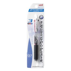 三菱鉛筆 uni 三菱鉛筆 SXE3-400-071P.T 油性ボールペン ジェットストリーム 極細 0.7mm 透明