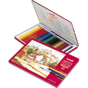 三菱鉛筆 uni 三菱鉛筆 ユニ ウォーターカラー 36色 37520136