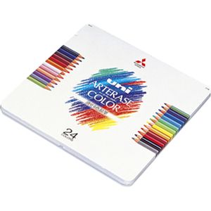 三菱鉛筆 uni 三菱鉛筆 ユニ アーテレーズカラー 24色 37520224