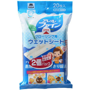 山崎産業 コンドル CONDOR コンドル アレルファインシリーズ フローリングワイパー用ウェットシート 30枚入り 2個パック 山崎産業