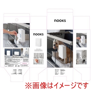 山崎実業 Yamazaki 山崎実業 ペットケージに取り付ける ウェットティッシュ ケース ヌークス ホワイト 10454