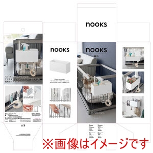 山崎実業 Yamazaki 山崎実業 ペットケージに取り付ける バスケット ヌークス L ホワイト 10458