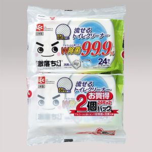 レック LEC レック 激落ちくん 流せる 除菌 トイレクリーナー 24枚入×2個
