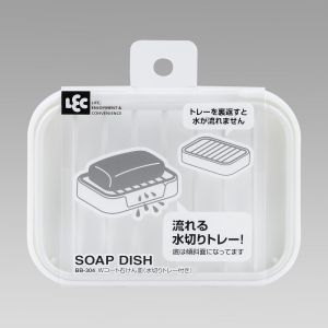 レック LEC レック Wコート石けん皿 水切りトレー付 BB304