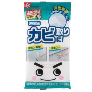 レック LEC レック 激落ちくん 乳酸配合 カビ取り ウエットシート 13枚入り 浴室用 S01243