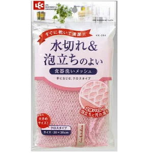 レック LEC レック 水切れ 泡立ちのよい 食器洗いメッシュ 30x30cm KK-294