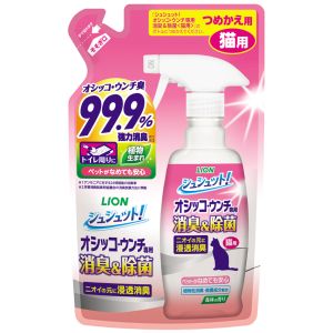 ライオン商事 LION PET ライオン シュシュット オシッコ ウンチ専用 消臭 除菌 猫用 つめかえ用 280ml