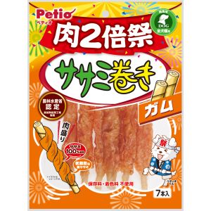 ペティオ Petio ペティオ ササミ巻き ガム 肉2倍祭 7本入