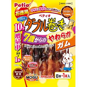ペティオ Petio ペティオ 7歳からのやわらか ダブル巻き ガム 8本入