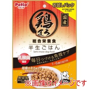 ペティオ Petio ペティオ 鶏まろ 総合栄養食 半生ごはん 1～6歳の成犬用 100g