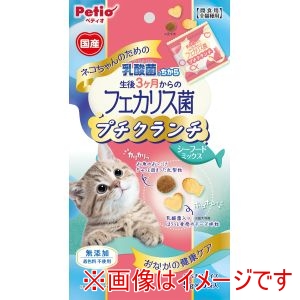 ペティオ Petio ペティオ ネコちゃんの乳酸菌のちから 3ヶ月からのフェカリス菌プチクランチシーフード30g