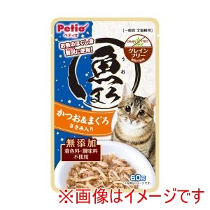 ペティオ Petio ペティオ 魚まろ かつお まぐろ ささみ入り 60g