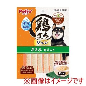 ペティオ Petio ペティオ 鶏まろ 水分補給ジュレスティック ささみ 野菜入り 8本入