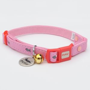 ペティオ Petio ペティオ キャットカラー フィッシュレザーカラー ピンク 猫 首輪