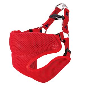 ペティオ Petio ペティオ メリカジ スターベストハーネス S レッド 胴輪 小型犬 胴回り55cm