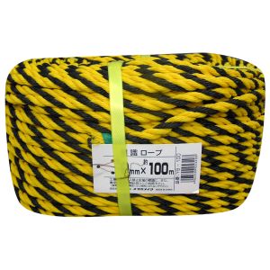 ユタカメイク Yutaka ユタカメイク Y9-100 ロープ 標識ロープ巻物 9φ×100m