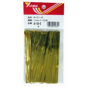 ユタカメイク Yutaka タイエース 金 10CM 100本入 A-18-2