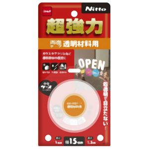 ニトムズ Nitto ニトムズ T4610 超強力両面テープ 透明材料用 15mm×1.5m