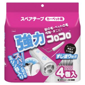 ニトムズ Nitto ニトムズ C4829 コロコロスペアテープ強力すじ80周4巻入