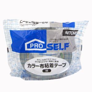 ニトムズ Nitto ニトムズ 756 カラー布粘着テープ 緑 50mm×25M