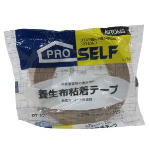ニトムズ Nitto ニトムズ PT-52 養生布粘着テープ ダンボール色 25mm×25M