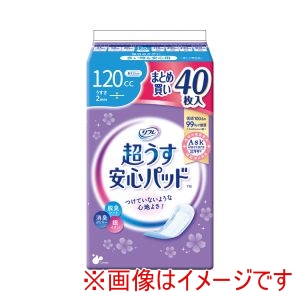 リブドゥコーポレーション リブドゥコーポレーション 340102 18828 リフレ 超うす安心パッド まとめ買いパック 120cc 40枚