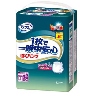 リブドゥ リブドゥ リフレ はくパンツ 1枚で一晩中安心 16P