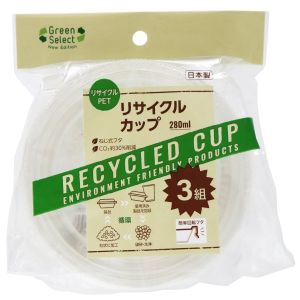 大和物産 大和物産 Green Select N リサイクルカップ 280mL 3組入