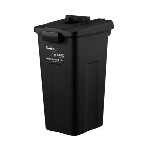 天馬 TENMA 天馬 ゴミ箱 フタ付き 45L 屋外 ワンタッチ開閉 ブラック 幅32×奥行40×高さ65cm ELB-TOP45 Boite e-LABO タッチオープンペール