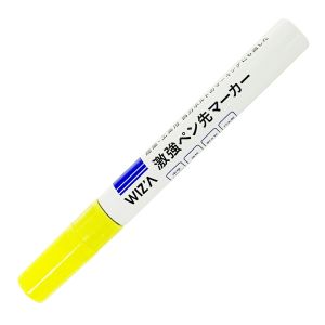 アークランズ アークランズ WZPM-FY WIZA 激強ペン先マーカー 中字 蛍光イエロー 