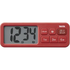 タニタ TANITA タニタ TD-431-RD 抗菌でか見えタイマー マットレッド TANITA
