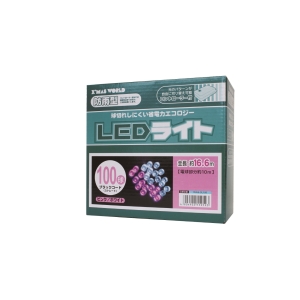 東京ローソク 東京ローソク LED100球 防雨コントローラー付 ピンクホワイト 015959 DL00188