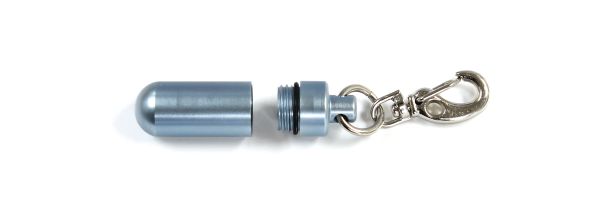  東京ローソク おもいでのあかし ペット 遺骨 仏具 遺骨カプセル 小 キーホルダー ライトブルー H3.2cm PMA00329