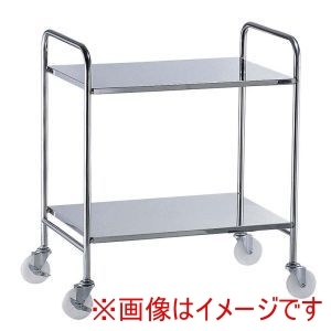 遠藤商事 TKG TKG 18-8 衛生フラットワゴン 2段 ナイロン車 遠藤商事 メーカー直送 代引不可 北海道沖縄離島不可
