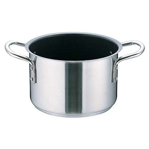 ムラノ Murano ムラノ インダクション IH テフロンセレクト 半寸胴鍋 蓋無 24cm 7L