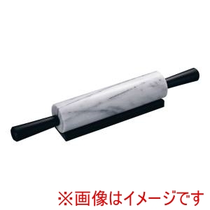 遠藤商事 TKG TKG 大理石製ローリングピンめん棒 プラ柄 ホワイト WMV3801 遠藤商事