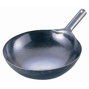 山田工業所 山田工業所 鉄 打出 片手 中華鍋 33cm 板厚1.2mm