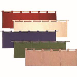 遠藤商事 TKG TKG 半間のれん 綿麻無地 001-01 ベージュ YHV0105 遠藤商事