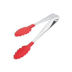 遠藤商事 TKG TKG 18-0 抗菌 耐熱カラフルトング 25cm レッド BTV7601 遠藤商事