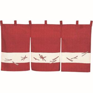 遠藤商事 TKG TKG 半間のれん 松葉ちらし 118-02 えび茶 TNLQ102 遠藤商事