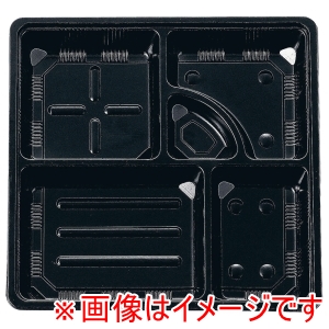 ミリオン ミリオン 夢彩ごぜん 50枚入 TSR-BOX 80-80 中仕切1 黒 タカギ産業