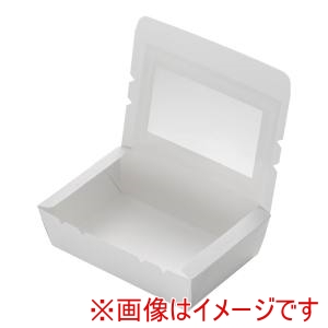 水野産業 水野産業 窓付きランチボックス 白 S 50入 185141