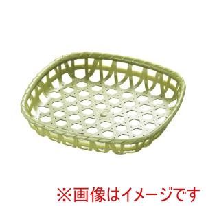 遠藤商事 TKG TKG 竹ざる風 プラザル角 10個入 5918 150グリーン XOI3101 遠藤商事