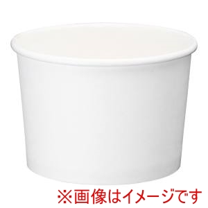 水野産業 水野産業 アイス & スープカップ 8オンス ホワイト PLAラミ 50個入