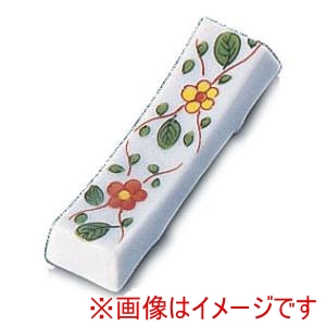 丸モ高木陶器 丸モ高木陶器 M9-20 花柄箸置